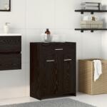 vidaXL Шкаф за баня Черния дъб 60 x 33 x 80 см Инженерна дървесина (862551)