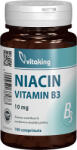 Vitaking Vitamina B3 niacina 10mg, 100 comprimate, Vitaking