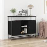 vidaXL Служебен шкаф Черния дъб 100 x 35 x 80 см Инженерна дървесина (862978)
