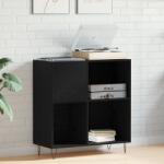 vidaXL Шкаф за грамофонни плочи Черния дъб 85 x 38 x 89 см (862913)