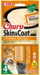  Inaba Cat Ciao Churu Skin & Coat krémes macskaeledel csirke 4x14g