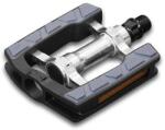 Spyral City Elite gumibetétes alumínium városi pedál, ipari siklócsapágyas, ezüst-fekete