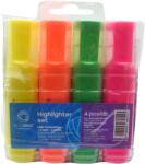 BLUERING Szövegkiemelő lapos testű készlet, Bluering®, 4 klf. szín (JJ20503-4) - nyomtassingyen