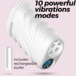 Crushious Maszturbátor Nautilus bullet vibrátorral