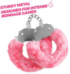 Crushious Spangle Metal Handcuffs With Plush In Pink