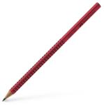 Faber-Castell Ceruza Faber-Castell Grip 2001 B piros ergonomikus háromszög formájú test fekete pötyökkel