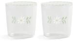 &k amsterdam pohár szett flora white 300 ml 2 db átlátszó - áttetsző Univerzális méret