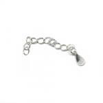  Charm Terminatie cu Inima Argint 925 - 4 cm - 1 Buc
