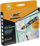 BIC Dekormarker készlet, 1, 5 - 2, 3 mm, BIC "Paint marker", 8 különböző pasztell szín (527429) - iroszer24