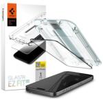 Spigen EZ Fit HD Apple iPhone 15 Pro, tempered kijelzővédő fólia felhelyező kerettel, fekete