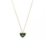 ElectraStore Colier Inima Verde (C2328)