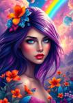 Alipson Puzzle - Puzzle Fata Curcubeului - 500 piese Puzzle
