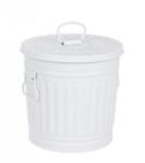 Bizzotto Cos gunoi zinc alb London 22x18.5x21.5 cm (0152115deco) Cos de gunoi