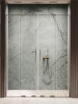 NEW TRENDY Smart uși de duș 160 cm culisantă gunmetal periat/sticlă transparentă EXK-7836 (EXK7836)