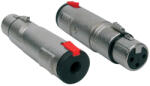 WorldMix EA-3F-J3 XLR mama aljzat - 6, 3 mm-es sztereó jack reteszelős aljzat átalakító