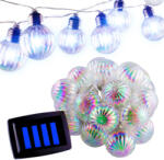 Gardenline Solar Garden Garland 20 x LED fénylánc dekoratív golyók 5, 8 m hideg (CHOMSOL0038)