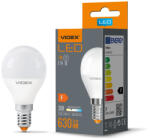 Videx LED izzó E14 G45 Ball 7W = 50W 630lm 3000K Meleg 240° Videx (VIDLED0225)