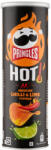 Pringles Hot Mexican chili és lime ízesítésű sós snack 160g - drinkair