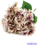  Cirmos hortenzia selyem csokor 33cm - Púder Mályva