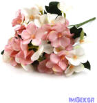  Hortenzia 5 ágú kis csokor 31cm - Rózsaszín