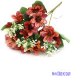  Átmenetes kis virágos csokor 31 cm 257 - Narancs