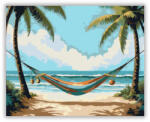  Trópusi Függőágy - számfestő készlet