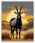  Szavannai Szablya Antilop - számfestő készlet