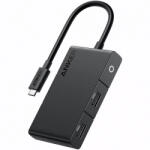 Anker Hub USB-C Anker 332, 2 x USB-A - 2 x USB-C - 1 x HDMI, Negru A8356G11 (A8356G11)