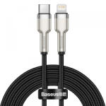 Apple Cablu Date si Incarcare USB-C - Lightning Baseus Cafule Metal Series, 20W, 2m, Negru CATLJK-B01