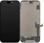 Apple Display cu Touchscreen ZY pentru Apple iPhone 15 Plus, cu Rama, Versiune LCD In-Cell, Negru