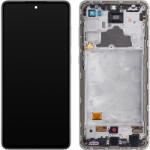 Samsung Display cu Touchscreen Samsung Galaxy A72 A725 / A72 5G A726, cu Rama, Alb, Service Pack GH82-25460D