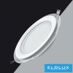 ELDLUX Köralakú süllyesztett LED panel 12w 1100lm CCT IP20 fehér (P-125E-T3C)