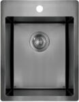 Deante Mosogatótálca, Deante Olfato Precious 1 medencés, acél mosogató, titanium ZPO_D10E