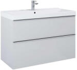 AREZZO design Alsó szekrény, AREZZO design MONTEREY 100 cm-es alsószekrény 2 fiókkal Matt Szürke színben, szif - mozaikkeramia