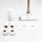 Arezzo Radiátor szelep, AREZZO design SPEARPEX/UNICO radiátor szelep fehér, bal AR-SPEARPEX-W-L - mozaikkeramia
