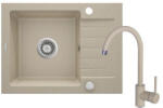 Deante Mosogatótálca, Deante Zorba 1 medencés, gránit, csapteleppel, csepegtetővel, homok ZQZA711A