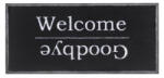 Ecomat Lábtörlő, Emotions XS welcome goodbye black 40x80