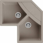 Elleci Mosogatótálca, Elleci Mosogatótálca Unico CORNER sarok G43 tortora