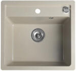 SAPHO Mosogatótálca, Sapho Gránit, egymedencés, 53x50 cm, beige GR1032