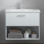 Kolpa San Alsó szekrény, Kolpa San Evelin OUE 65 II fiókos, mosdóval fehér - mozaikkeramia