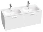 RAVAK Alsó szekrény, Ravak Chrome II SD 120 fehér, fehér fogantyúval 152 mm X000001779 - mozaikkeramia