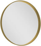 SAPHO Tükör, Sapho NOTION NT700G kerek keretes tükör, átm: 70cm, matt arany - mozaikkeramia