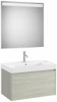 Roca Komplett bútor, Roca Ona A851701512 Unik mosdó+mosdószekrény középső medencével, Eidos tükör, vilá - mozaikkeramia