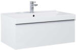 AREZZO design Alsó szekrény, AREZZO design MONTEREY 80 cm-es alsószekrény 1 fiókkal Mf. fehér színben, szifonki - mozaikkeramia