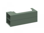 RAVAK Alsó szekrény, Ravak SD Lite 120 fürdőszobai szekrény, grey green, balos X000001882 - mozaikkeramia