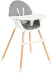 KikkaBoo Nutri Wood 2in1 etetőszék - Grey Grey