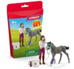Schleich 42752 Pocket Set - Horse Club Gondozás Szett Trakehner Csikóval