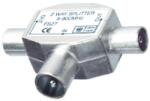 Somogyi Elektronic Home FS 27 koax elosztó, 1 dugó, 2 aljzat, T" alak (FS 28)