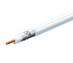 Somogyi Elektronic Home S 6TSP/WH koax kábel, 75 Ohm, PVC és PE szigetelés, réz bevonatú acél ér, alumínium + PET fólia 96 szál aluharisnya, 100m, fehér (S 6TSP/WH)