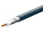Somogyi Elektronic Home S 6TSV/BK koax kábel, 75 Ohm, PVC és PE szigetelés, réz bevonatú acél ér, alumínium + PET fólia 96 szál aluharisnya, 305m, fekete (S 6TSV/BK)